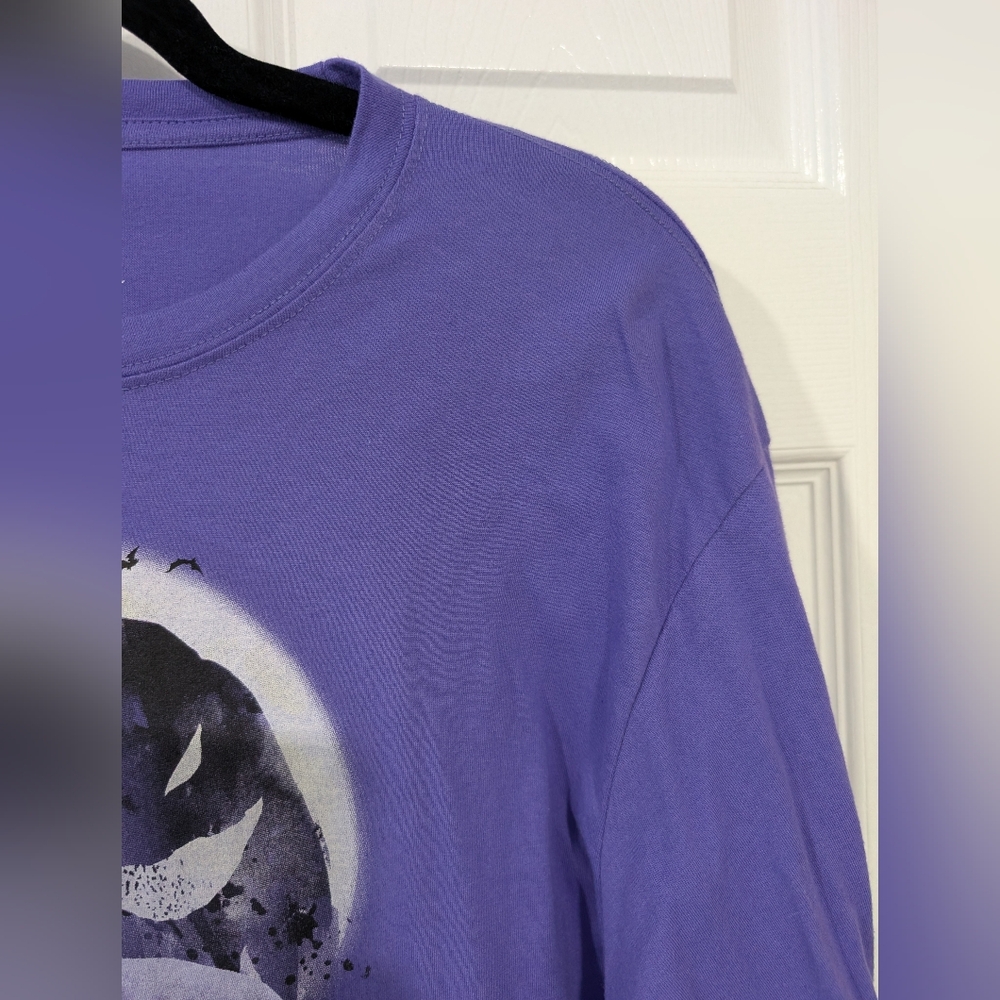 Disney Nightmare Before Christmas Purple Long Sleeve Graphic Tee in Size XL - Picture 4 of 10